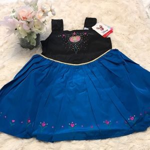 Girls Anna Costume dress Disney Jumping Beans NWT